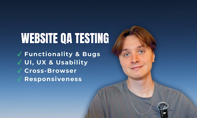 do website QA testing with a bug and usability report