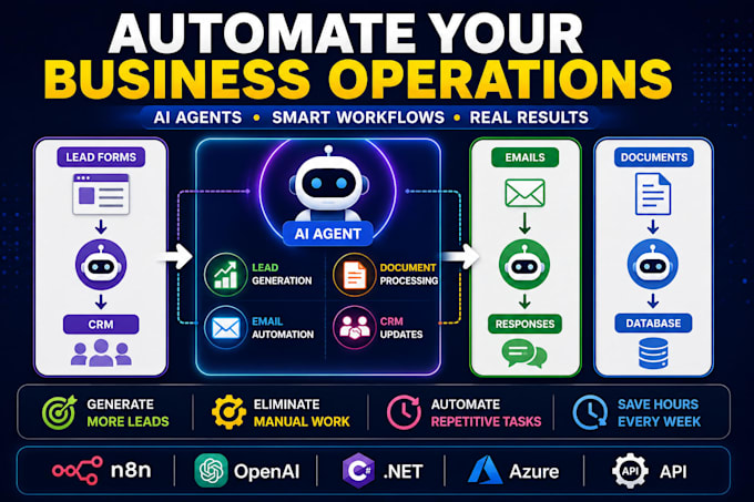 build n8n workflows and business automation systems