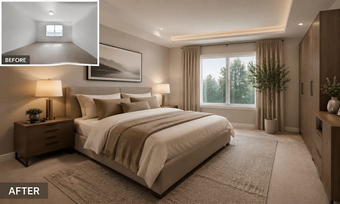 do real estate property virtual staging virtual renovation interior rendering