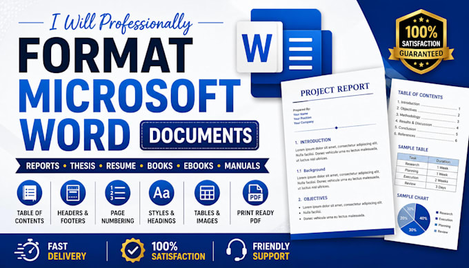 professionally format microsoft word documents
