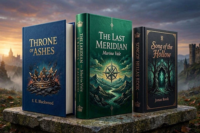 create an epic fantasy book cover