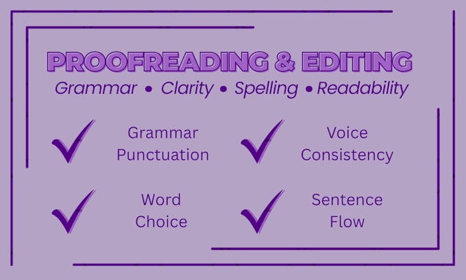 edit your fiction for grammar, clarity, and flow