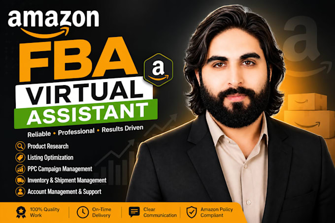 be your expert amazon virtual assistant, amazon fba