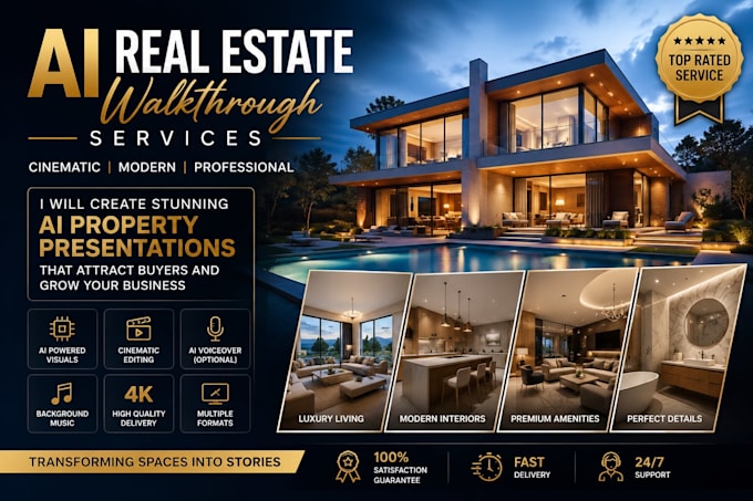 create cinematic ai real estate property walkthrough videos