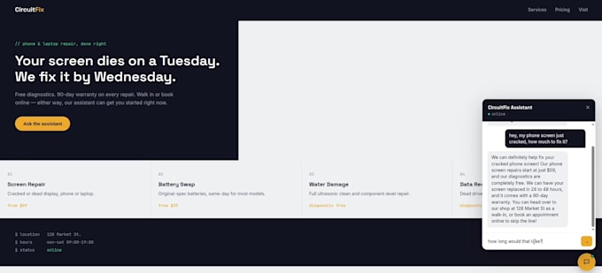 build a custom ai chatbot for your website or business