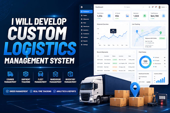 develop a complete logistics management system and courier software