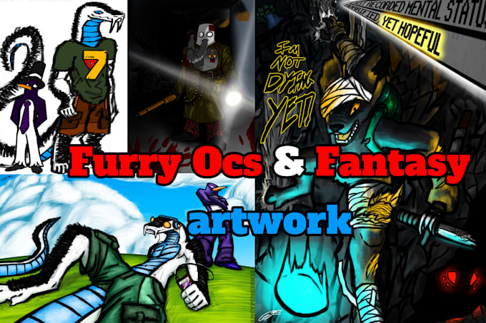 do furry ocs and fantasy digital artwork sfw