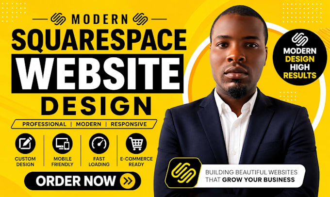 design, redesign or update a responsive squarespace website