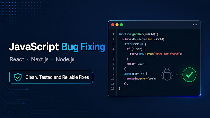fix bugs and errors in your javascript web application