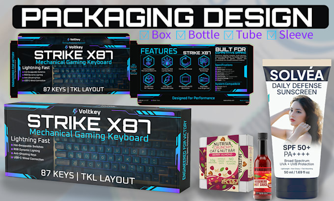 design premium pouch bag and product packaging