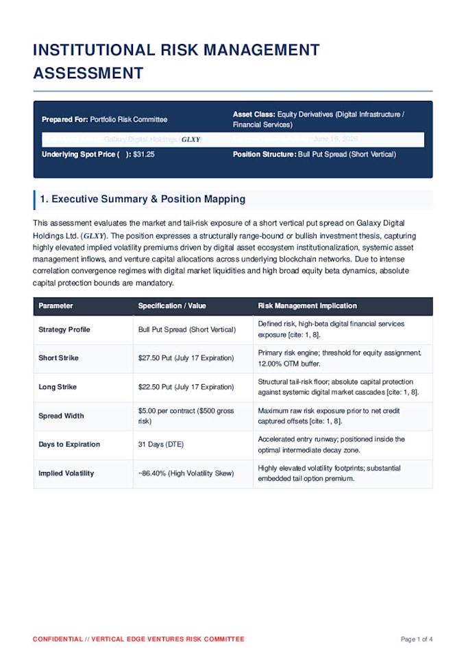 perform quantitative risk management assessments