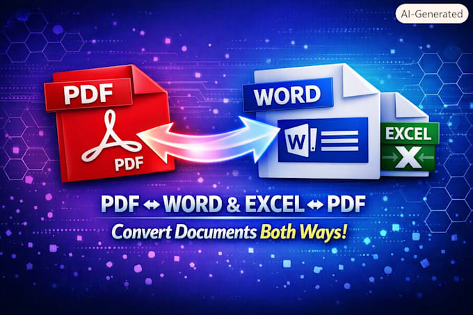 convert PDF, word, and excel files fast and accurately