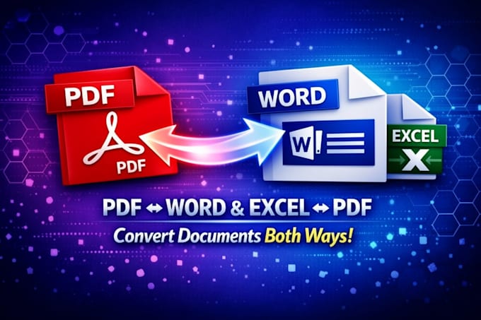 convert PDF, word, and excel files fast and accurately