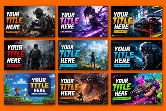 design professional clickbait youtube thumbnails