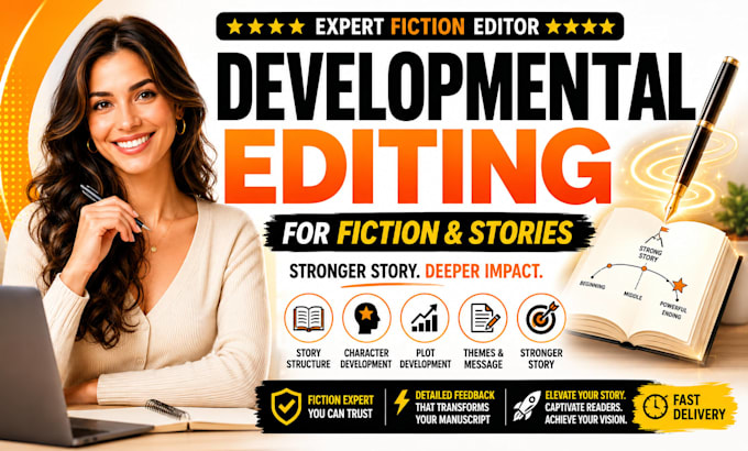 do developmental editing for your story, and fictional developmental editing