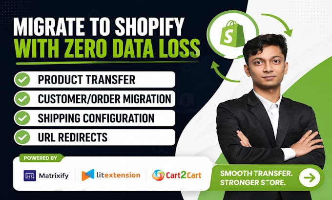 migrate your woocommerce wix squarespace wordpress store to shopify ecommerce