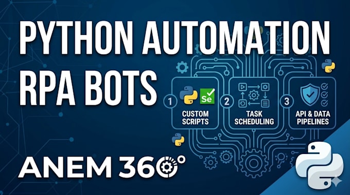 build custom python automation script and rpa bot