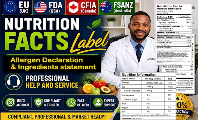 ensure compliance UK eu nutrition label