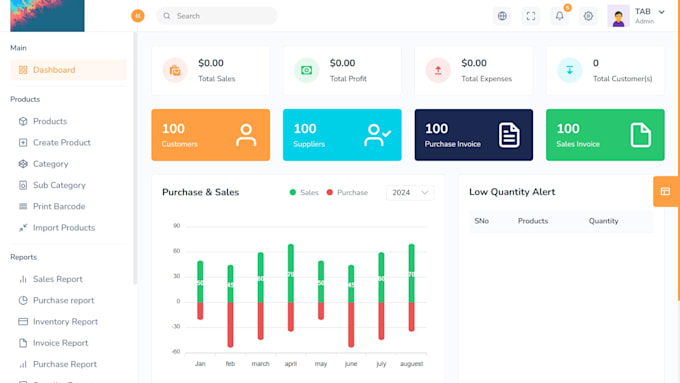 build custom inventory management, pos, warehouse management system