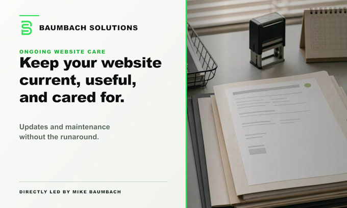 provide ongoing website updates and maintenance support