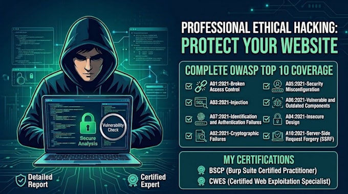 perform web app pentesting and manual owasp top 10 security audit