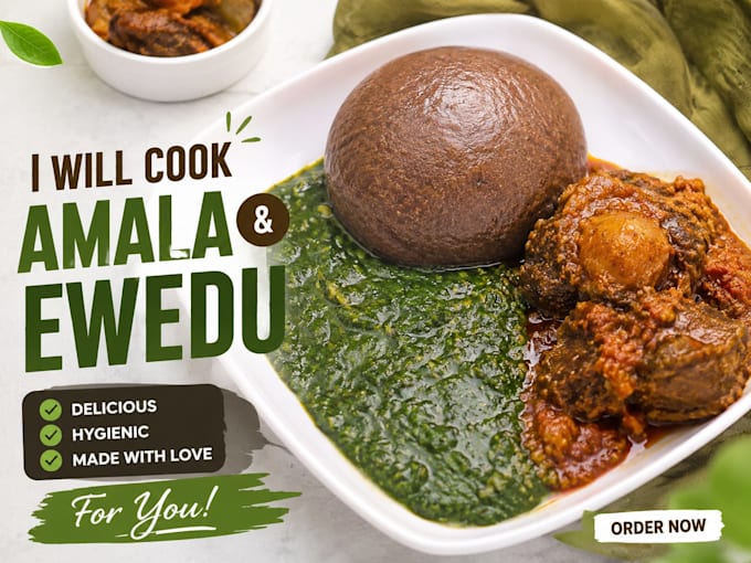 make delicious homemade amala and ewedu