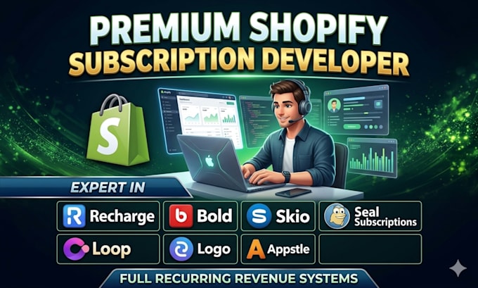 support shopify subscription using recharge,bold,skio,seal,loop,appstle,kaching