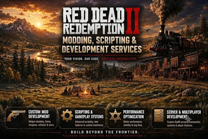 provide professional red dead redemption 2 modding, scripting and development