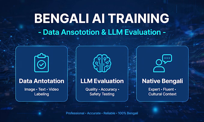 do bengali ai training data annotation and llm model evaluation