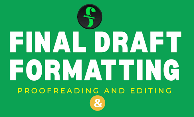 professionally format your script using final draft