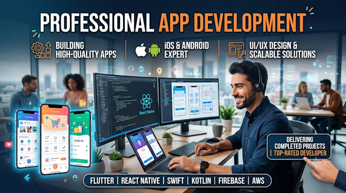 develop android apps with clean UI and smooth performance
