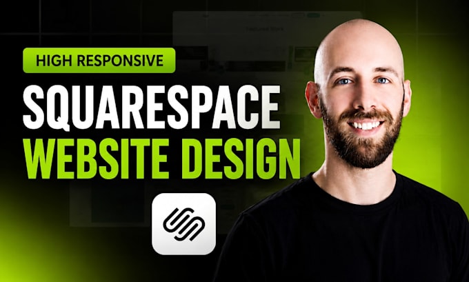 design squarespace website, figma to squarespace landing page, website developer