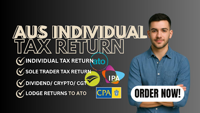 do australian individual tax return with dividend, crypto and cgt