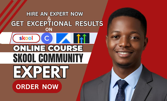skool community setup skool online course content upload skool community manager