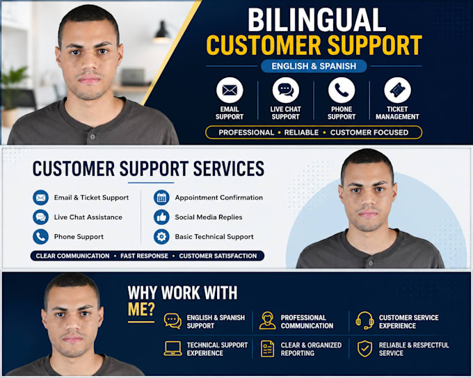 provide bilingual customer support by phone chat and email