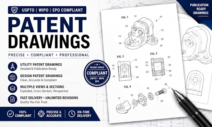 create uspto  patent drawings