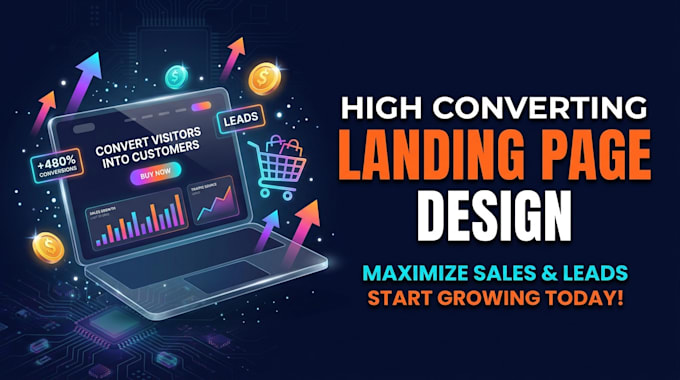 design a custom built landing page for your startup