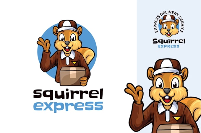 create a modern animals, courier logo with custom concepts