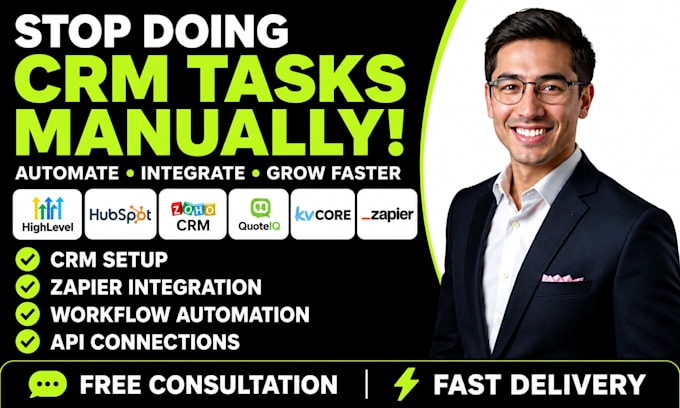 setup gohighlevel hubspot zoho CRM quoteiq kvcore dotloop ghl zapier integration
