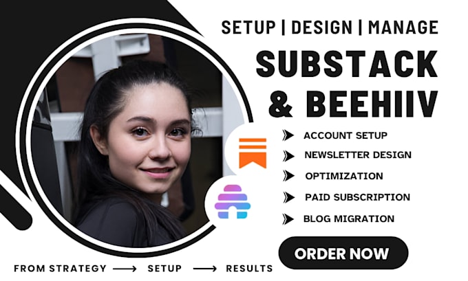 setup substack account design substack beehiiv newsletter substack landing page