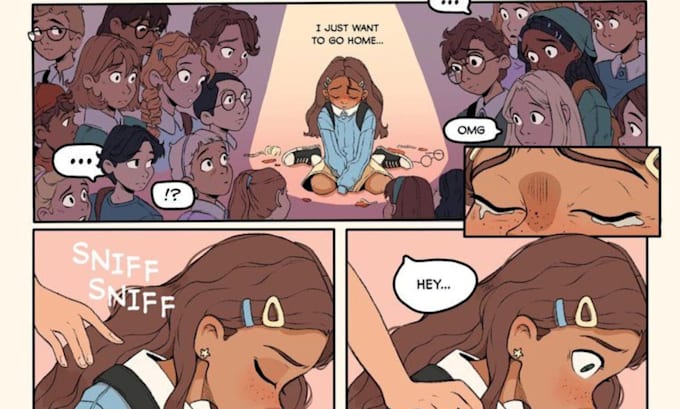draw comic strip, comic panel, manga and webcomic pages