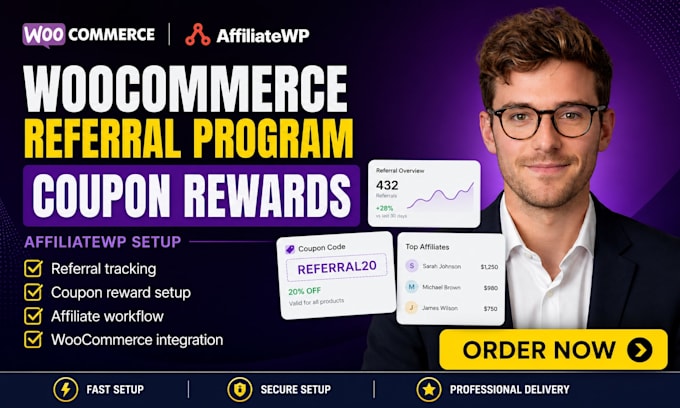 set up woocommerce referral program with coupon rewards using affiliatewp