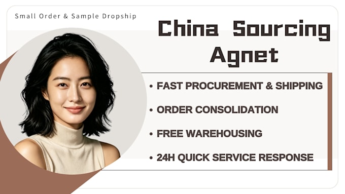 be china sourcing agent, fast dropshipping, sample, small order support