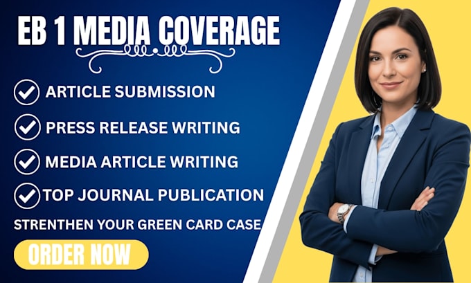 do professional eb1 media article and press coverage for uscis evidence