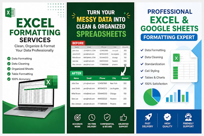 do microsoft excel data entry, formatting, charts and spreadsheets