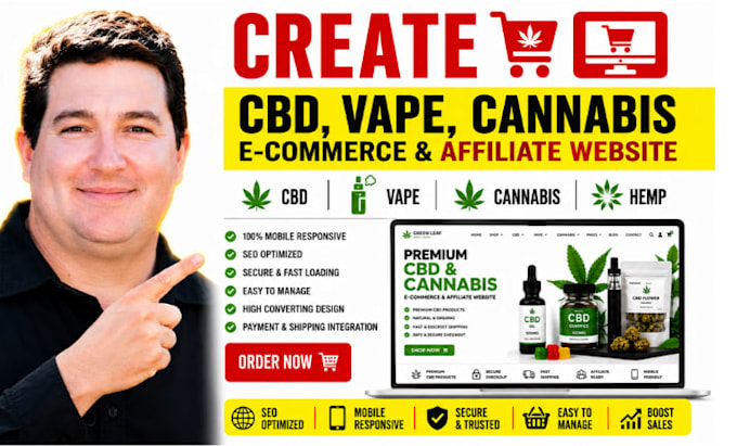 do cbd website cannabis website hemp weed cbd ecommerce website with woocommerce
