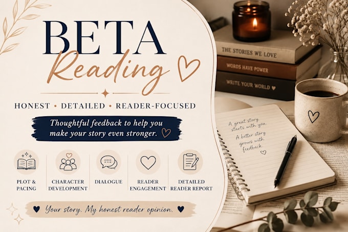 beta read your fiction manuscript