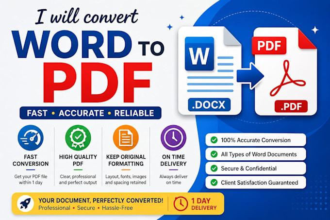 convert microsoft word documents to PDF