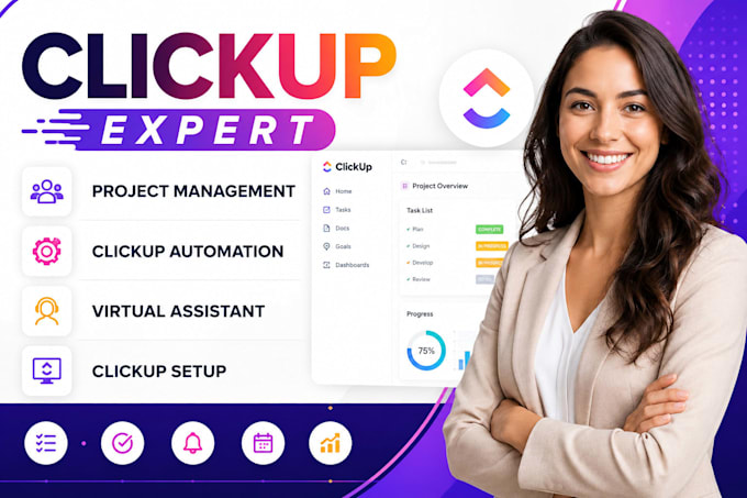 be your clickup expert for project management and workflow