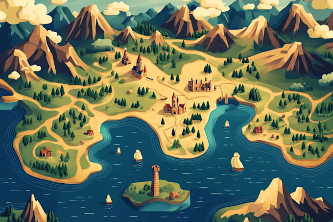draw a vector map in illustrator